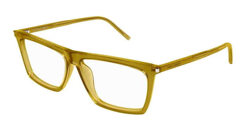 Uomo SL 803 011 Montature da vista Acetato Verde Trasparente Squadrata