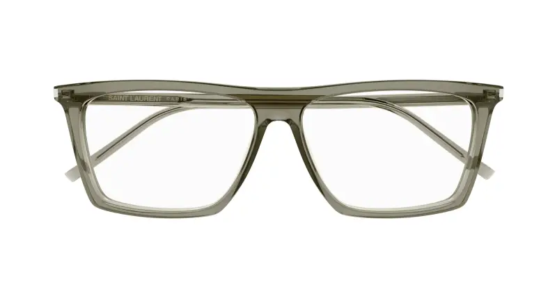 Uomo SL 803 012 Montature da vista Acetato Marrone Trasparente Squadrata miniatura 2