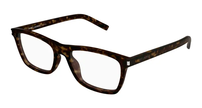 Uomo SL 841 002 Montature da vista Acetato Havana Trasparente Squadrata