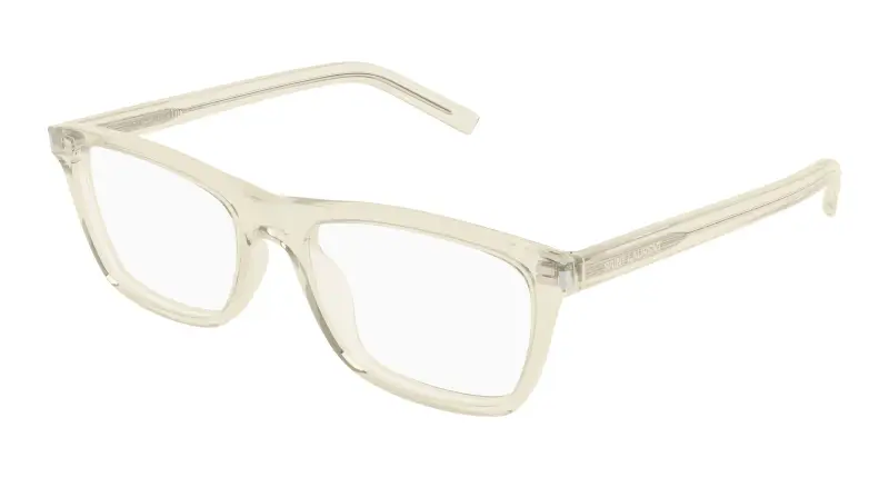 Uomo SL 841 008 Montature da vista Acetato Giallo Trasparente Squadrata
