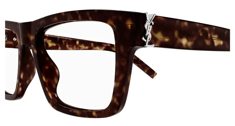 SAINT LAURENT Uomo SL M10_B 002 Montature da vista Acetato Havana Trasparente Squadrata miniatura 2