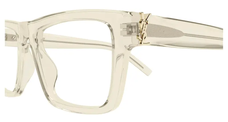 Uomo SL M10_B 004 Montature da vista Acetato Giallo Trasparente Squadrata miniatura 3