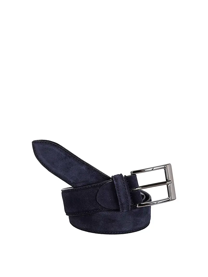 Cintura in pelle Blu