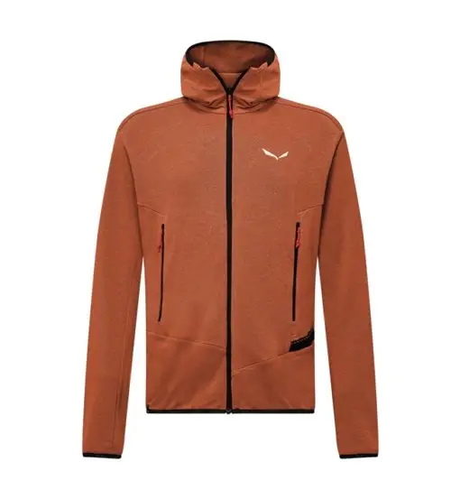 Agner Hemp 2 Hooded M - felpa in pile - uomo Orange