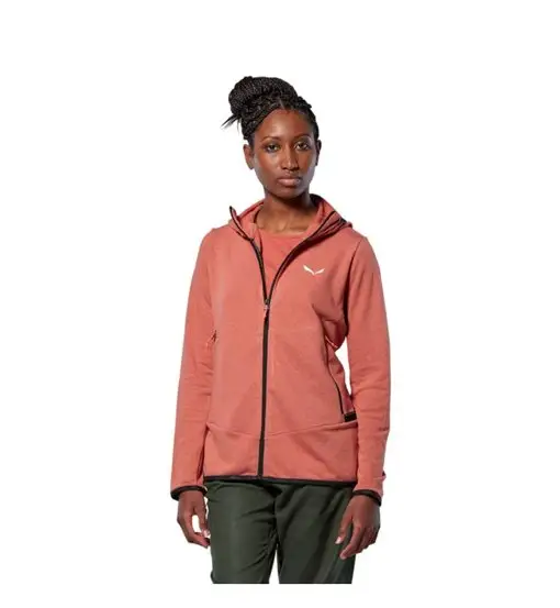 Agner Hemp 2 Hooded W - felpa in pile - donna Black