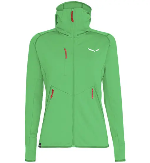 Agner Hybrid PL/DST - felpa in pile con cappuccio - donna Light Green