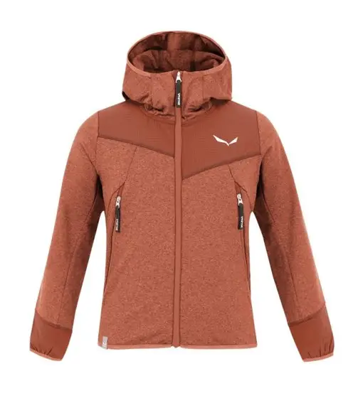 Agner Melange - felpa in pile con cappuccio - bambino Brown