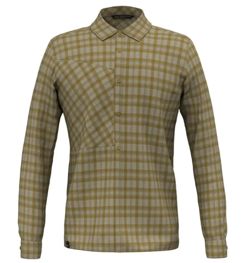 Fanes Flannel 5PL W L/S - camicia maniche lunghe - uomo Brown
