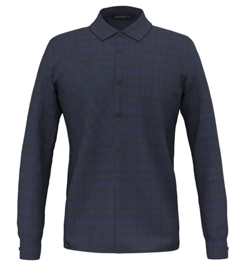 Fanes Flannel 5PL W L/S - camicia maniche lunghe - uomo Dark Blue
