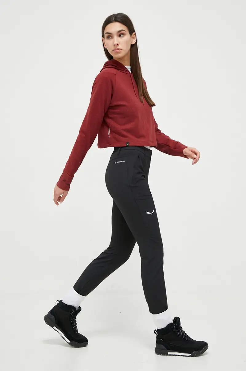 felpa da sport Lavaredo Hemp con cappuccio Granata miniatura 2