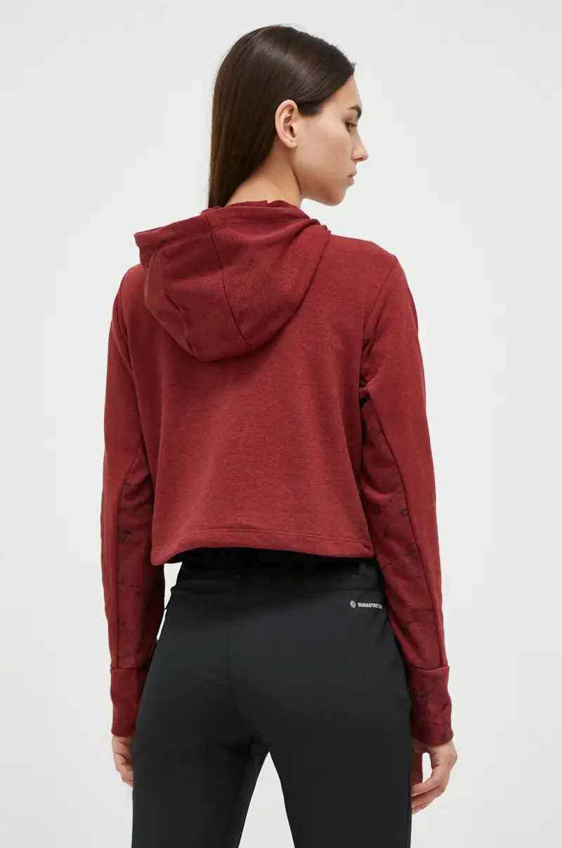 felpa da sport Lavaredo Hemp con cappuccio Granata miniatura 3