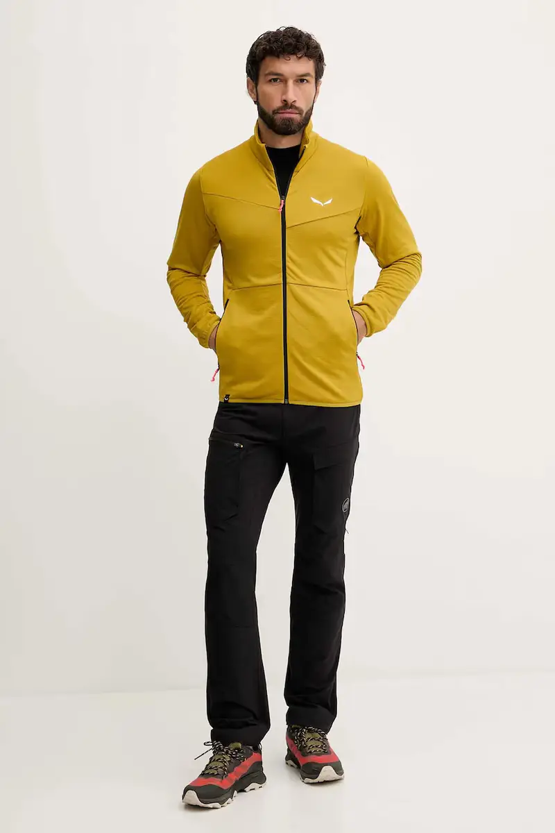 felpa da sport Puez Cammino uomo colore verde 00.0000029094 Giallo miniatura 2