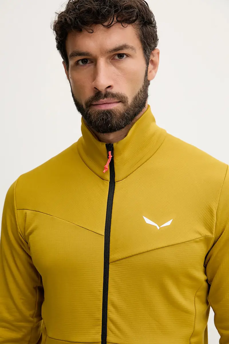 felpa da sport Puez Cammino uomo colore verde 00.0000029094 Giallo miniatura 4