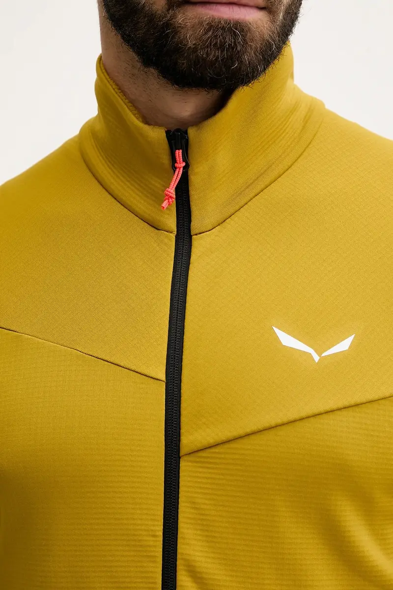 felpa da sport Puez Cammino uomo colore verde 00.0000029094 Giallo miniatura 5