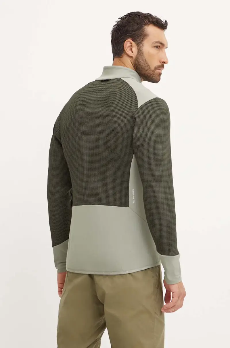 felpa da sport Puez Waffle Hybrid colore verde 00-0000028859 miniatura 3