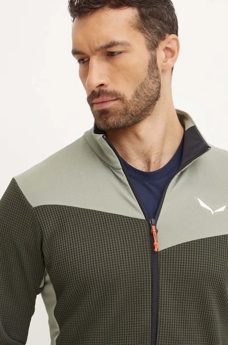 felpa da sport Puez Waffle Hybrid colore verde 00-0000028859 miniatura 4