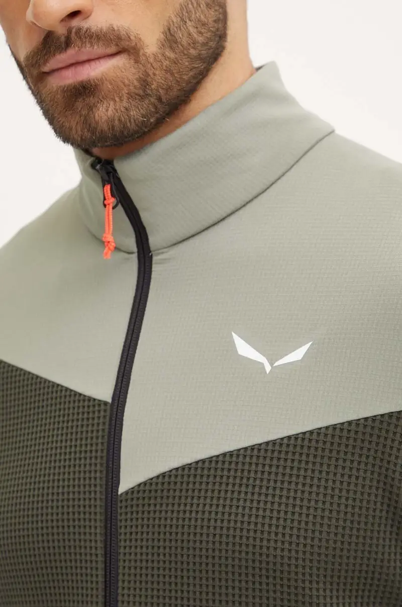 felpa da sport Puez Waffle Hybrid colore verde 00-0000028859 miniatura 5