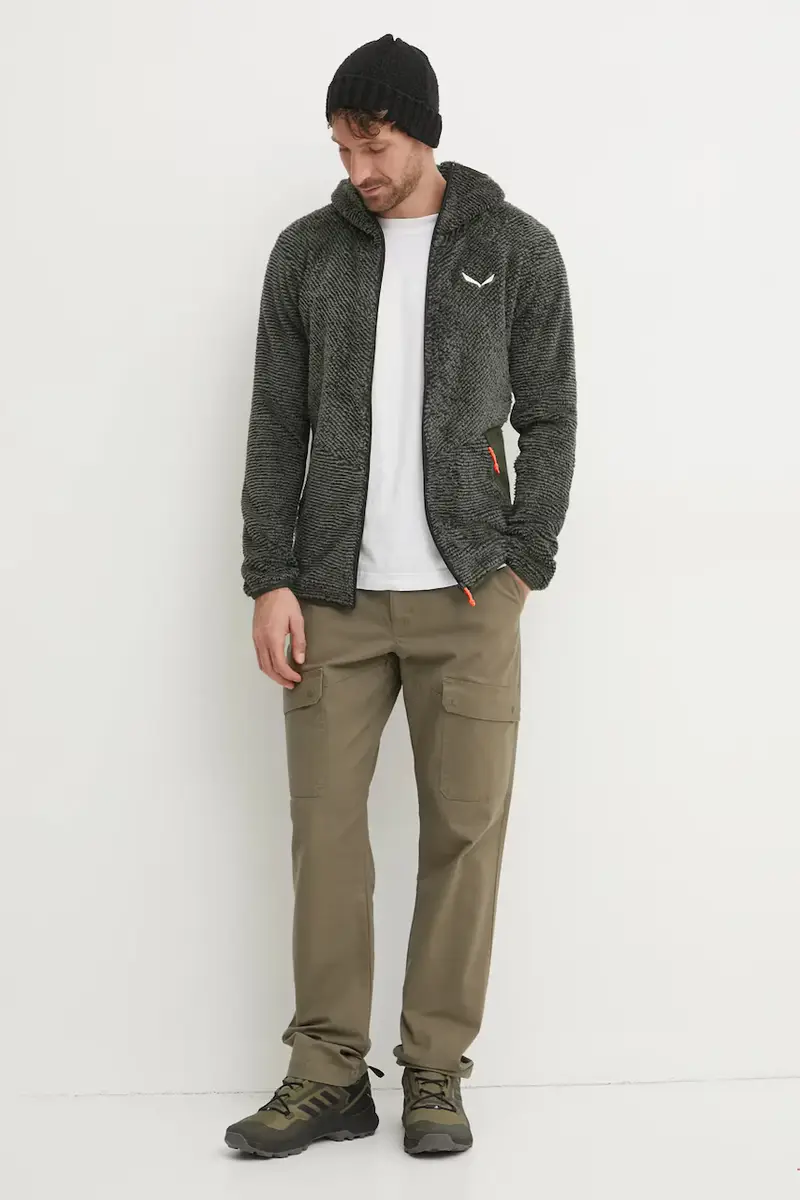 felpa da sport Tognazza colore verde con cappuccio 00.0000027918 miniatura 2