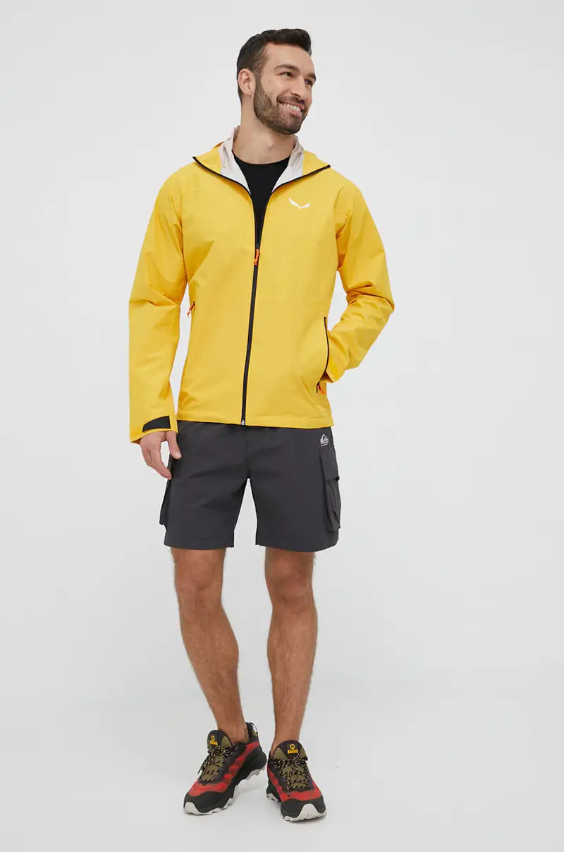 giacca da esterno Puez Aqua 4 PTX 2.5L colore giallo miniatura 2