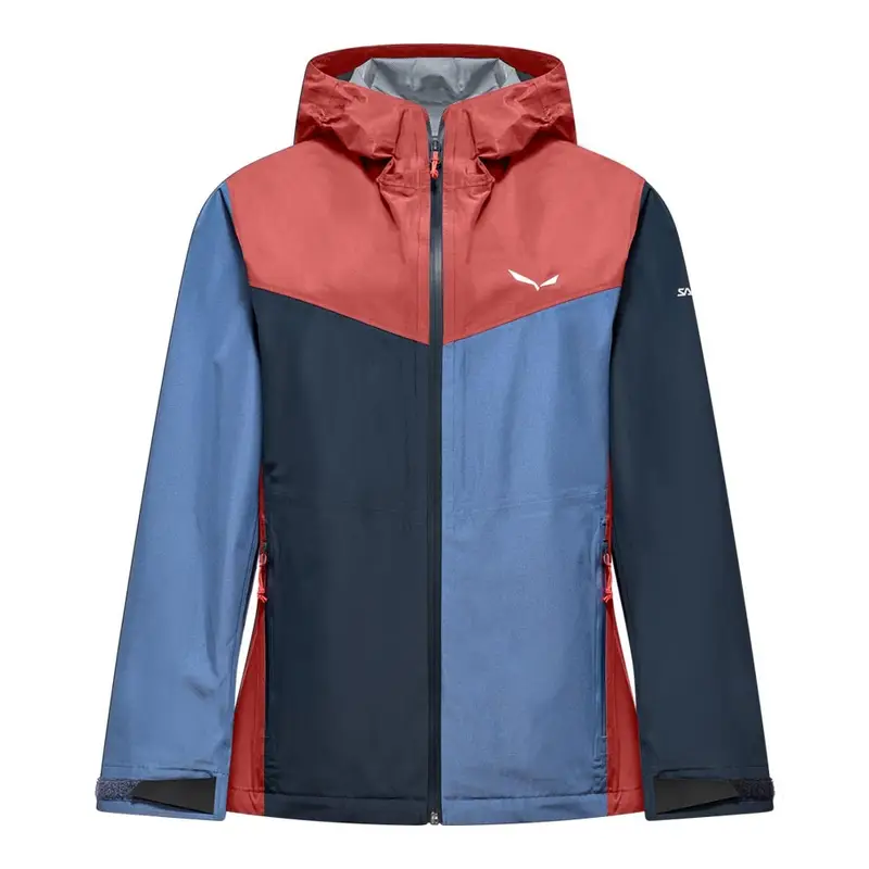 Giacca Trekking Puez 2,5 Ptx Blu Grigio Rosso Donna EUR 44