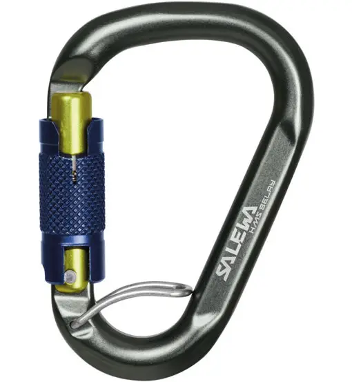 HMS Belay Twist Lock - moschettone Grey