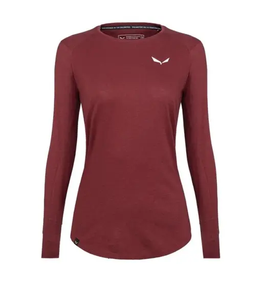 Lavaredo Hemp W L/S - maglia a manica lunga - donna Red