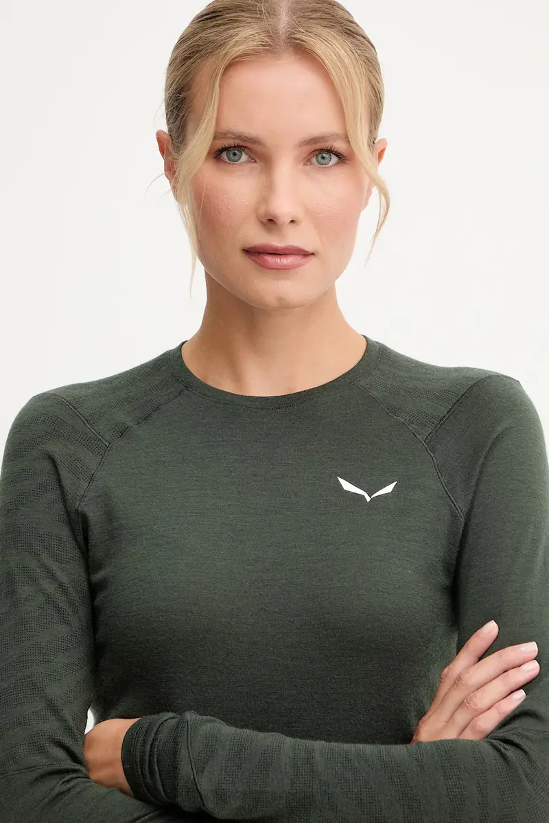 longsleeve funzionale Cristallo colore rosa 00.0000028206 Verde miniatura 3