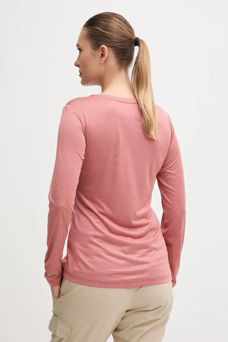 longsleeve funzionale Puez Melange Dry colore blu 00.0000027454 Arancione miniatura 3