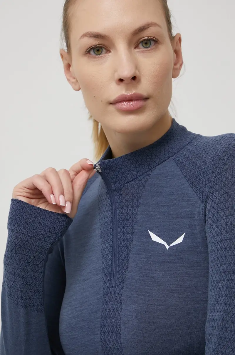 longsleeve funzionale Zebry Responsive Blu navy miniatura 4