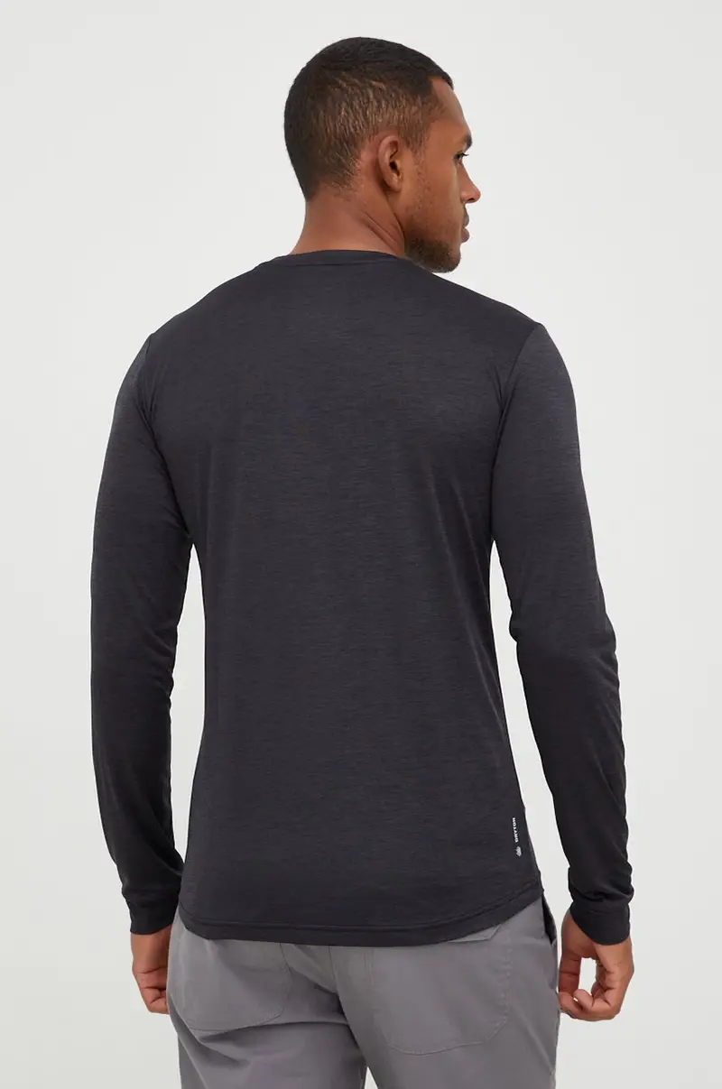 longsleeve sportivo Nero miniatura 3