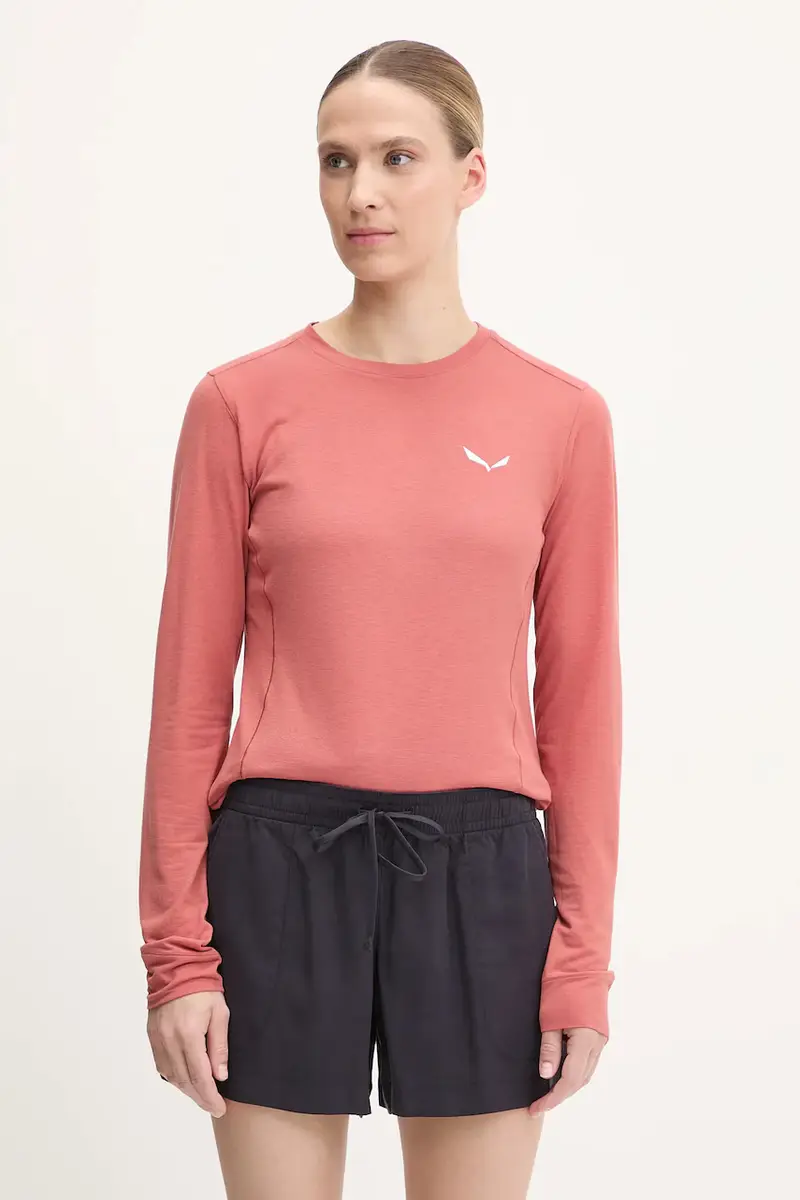 longsleeve sportivo Puez Dry colore beige 00-0000028865 Arancione