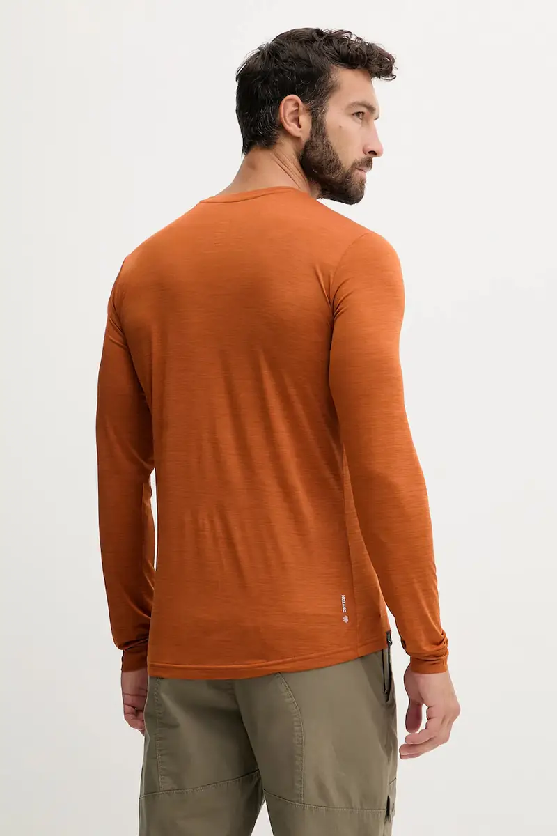 longsleeve sportivo Puez Melange colore blu Arancione miniatura 3