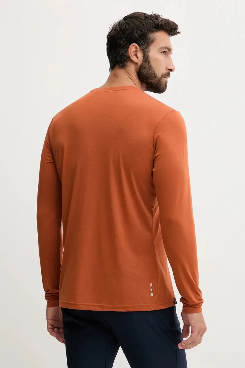 longsleeve sportivo Solidlogo colore verde Arancione miniatura 3