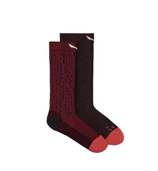 MTN TRN Sal Merino - calzini lunghi - donna Red