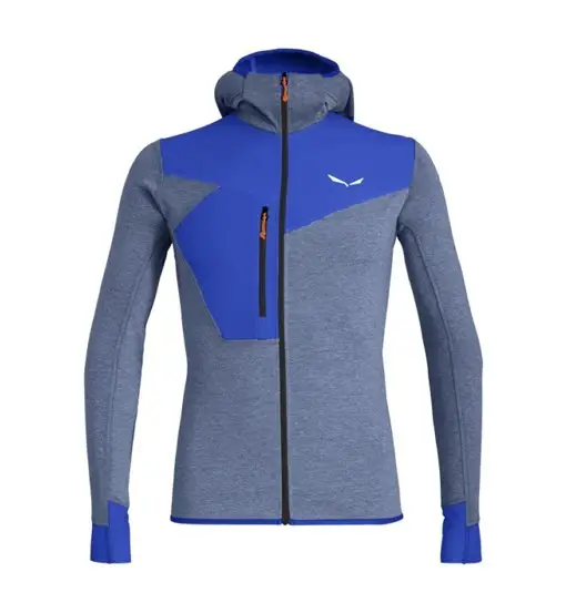 Puez 2 Dry M L/S Hood Full Zip - felpa in pile con cappuccio - uomo Blue