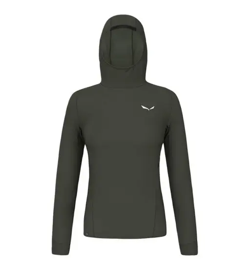 Puez Am/Dst Hoody W - felpa con cappuccio - donna Green