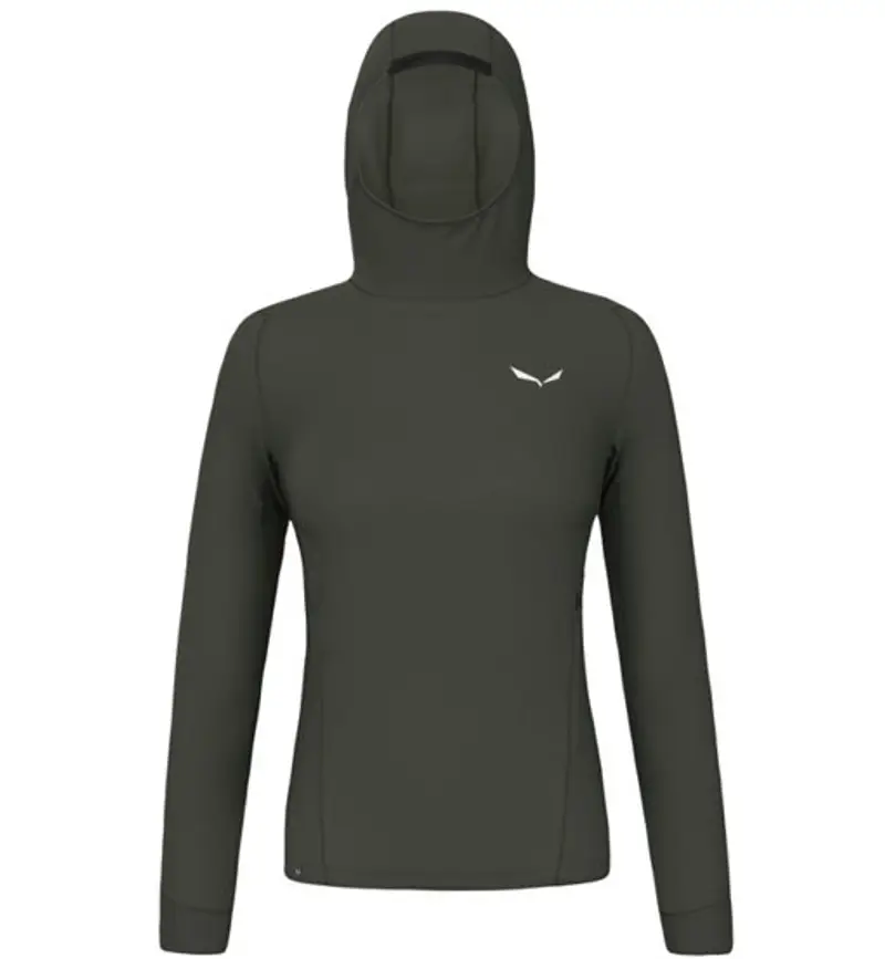 Puez Am/Dst Hoody W - felpa con cappuccio - donna Green