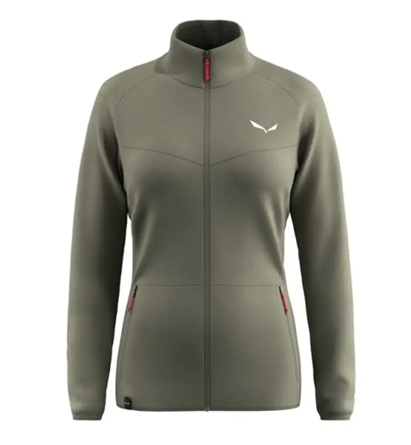 Puez Cammino Pl W - felpa in pile - donna Green