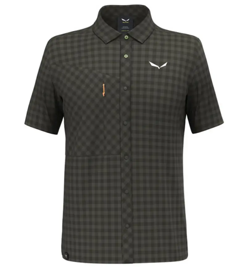 Puez Dry M S/S - camicia a maniche corte - uomo Dark Green