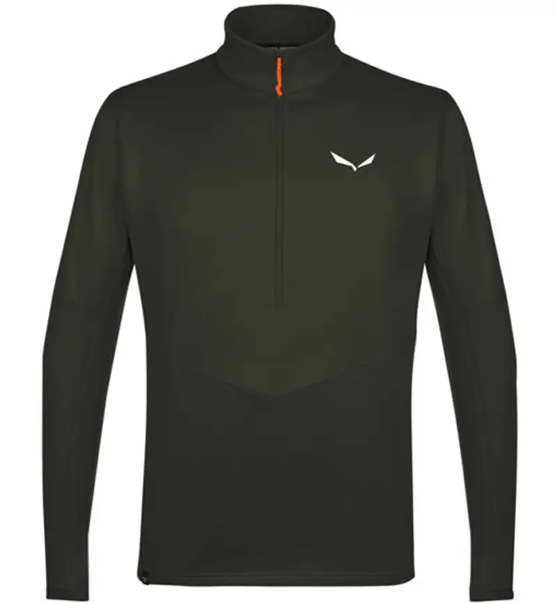 Puez PL 1/2 Zip M - felpa in pile - uomo Dark Green