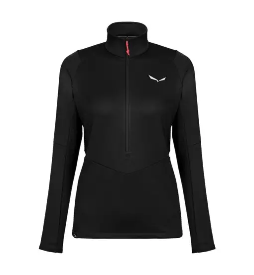 Puez PL 1/2 Zip W - felpa in pile - donna Black