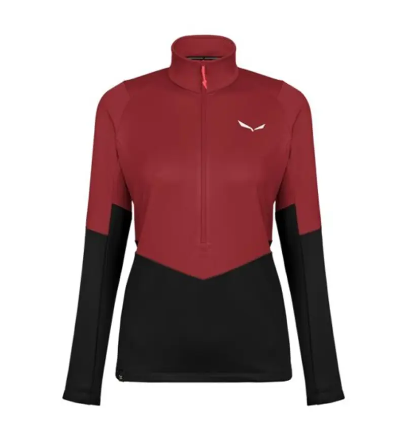 Puez PL 1/2 Zip W - felpa in pile - donna Black