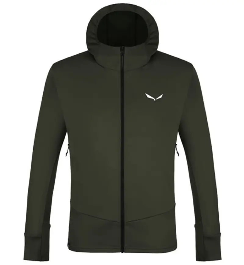 Puez PL M- felpa in pile - uomo Dark Green