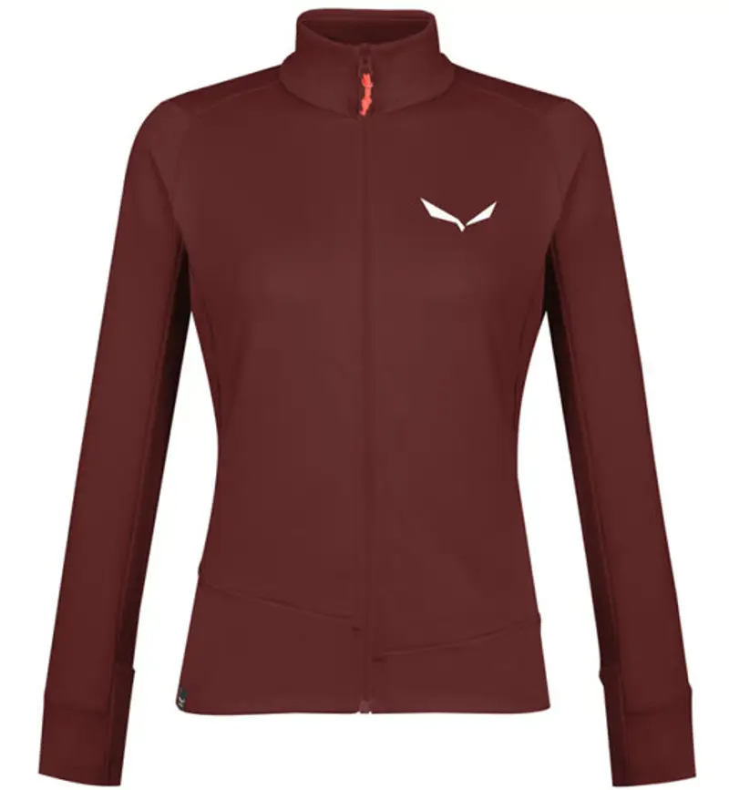 Puez PL W - felpa in pile - donna Dark Red