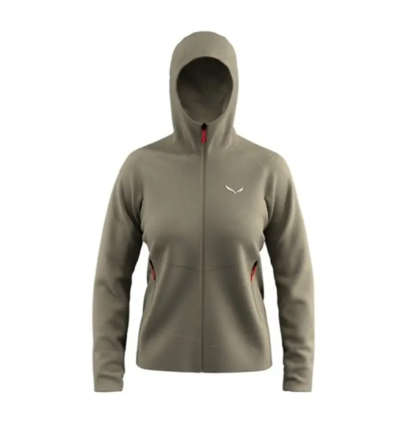 Puez Rocca Pl Hd W - felpa in pile - donna Green