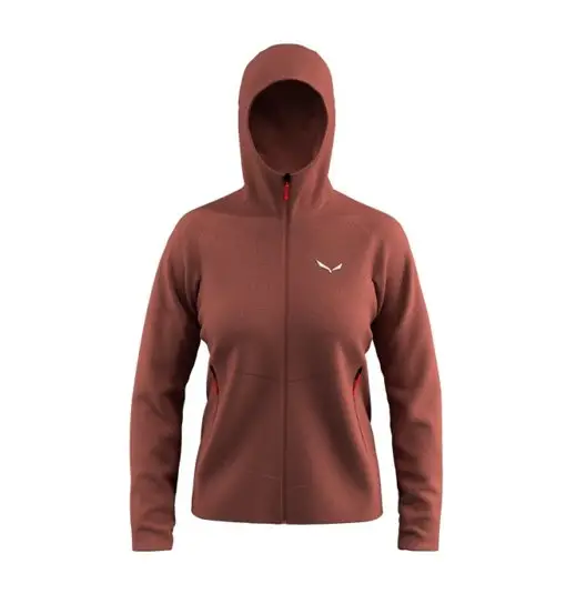 Puez Rocca Pl Hd W - felpa in pile - donna Red