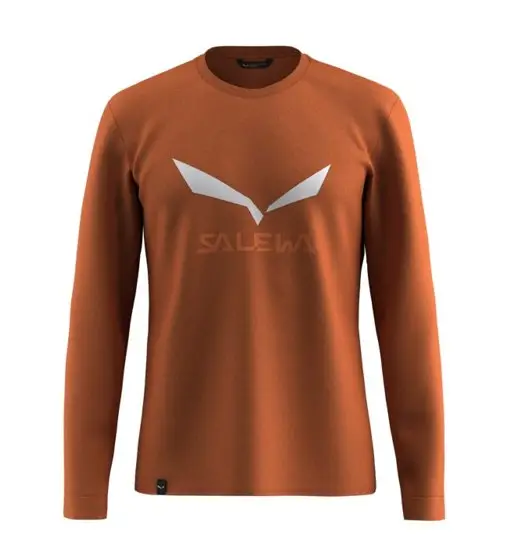 Solidlogo Dry - maglia a maniche lunghe - uomo Brown