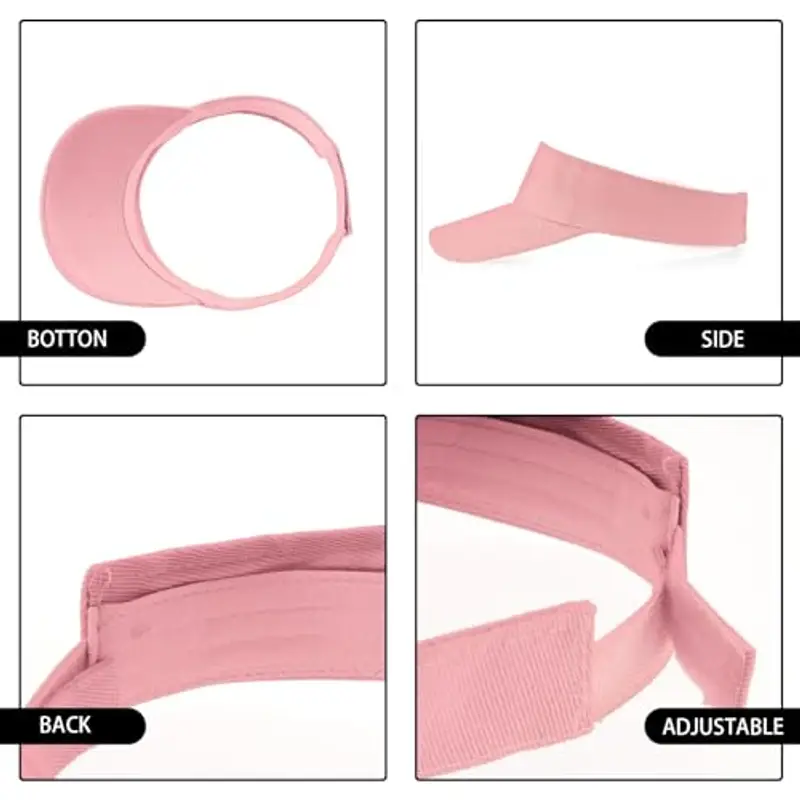 SALGIA Visiera Parasole Donna, Visiera Anti UV, Sun Visor cap, Visieras Tennis, Visieras Running, Adatto a Bambini miniatura 3