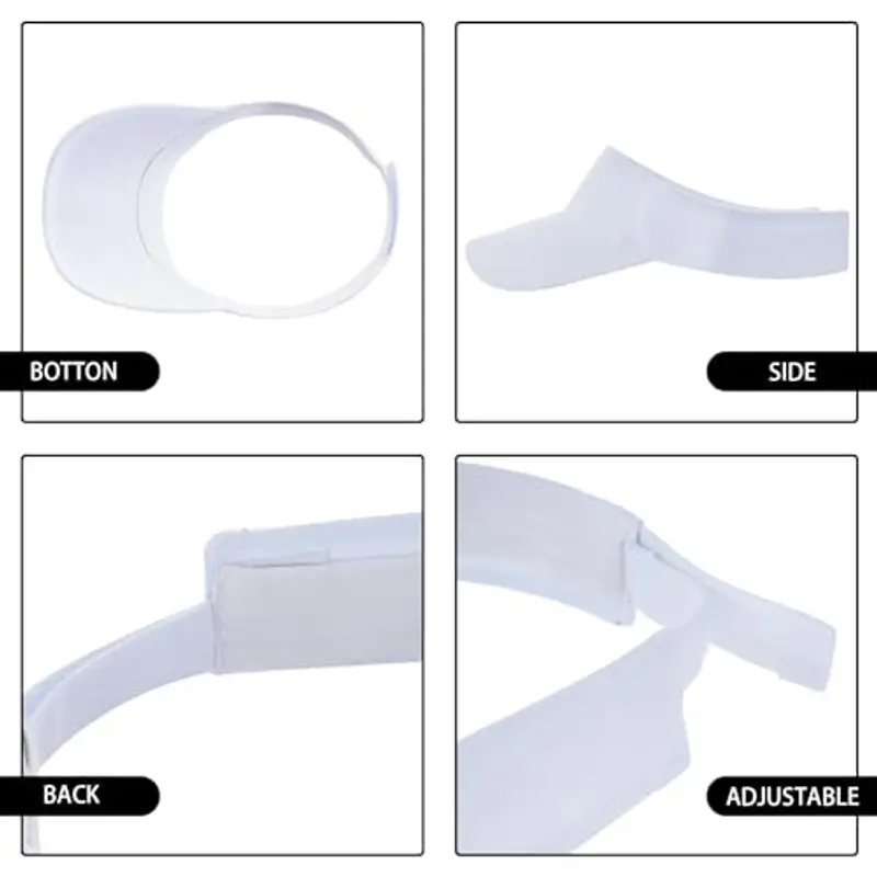 SALGIA Visiera Parasole Donna, Visiera Anti UV, Sun Visor cap, Visieras Tennis, Visieras Running, Adatto a Bambini miniatura 3