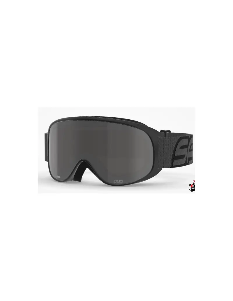 Maschera da sci SALICE 100DARWF Nero lente Antifog RW Argento